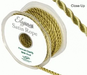 Satin Rope 5.5mm x 10m Metallic Gold